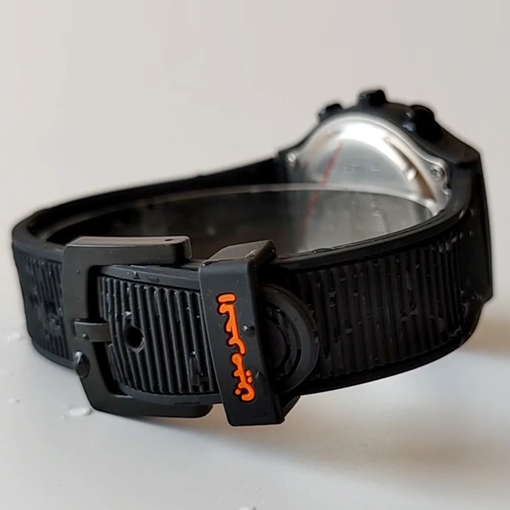 Muslim Azan Watch for Prayer with Qibla Compass Adhan Alarm Hijri Islamic Al Harameen Fajr Time Wristwatch Multi Languages