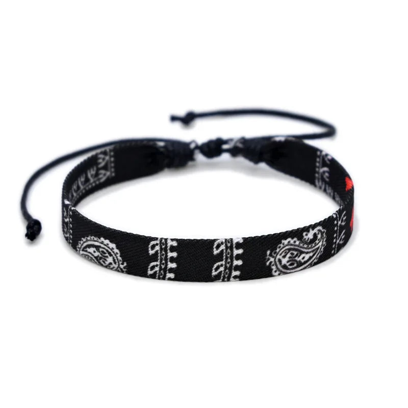 Multicolor Weave Bracelets Traditional Patterns Arabic Scarf Style Bracelet