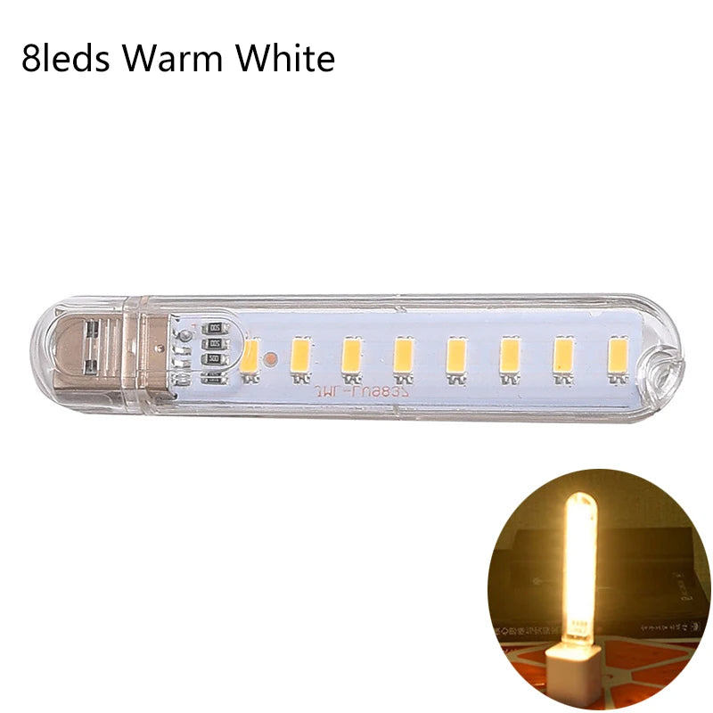 Mini USB Book Lights Portable USB LED Lamps DC 5V Ultra Bright Reading Lamp For Power Bank Camping PC Laptops USB Night Lights