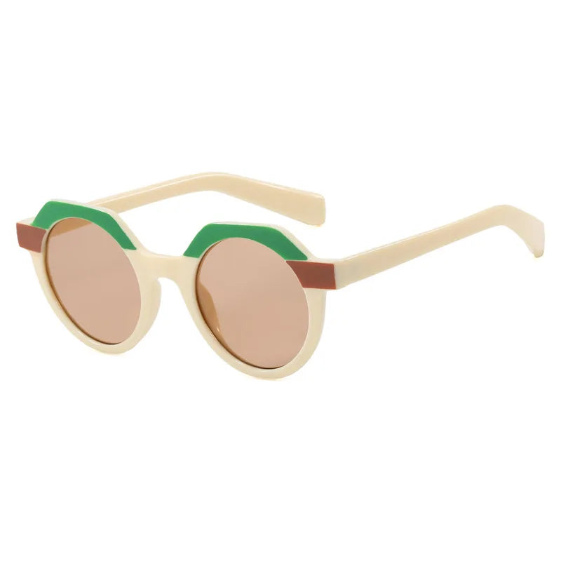 Ins Popular Fashion Round Women Punk Sunglasses  Men Trending Sun Glasses Gradient Shades UV400