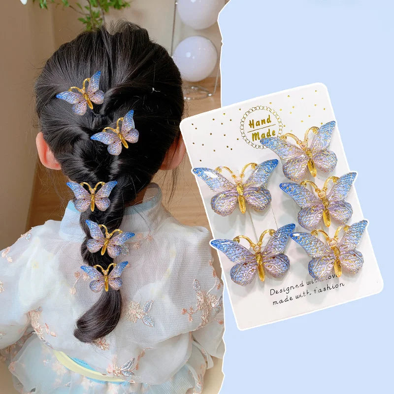 5PCS Cute Sweet   Hair Clips