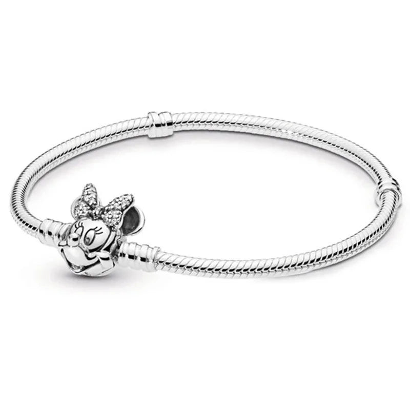 Miniso Disney Stitch Mickey Mickey Rabbit Clasp Bracelet Is Suitable For Women High Class Exquisite Charm Fashion Jewelry Gift