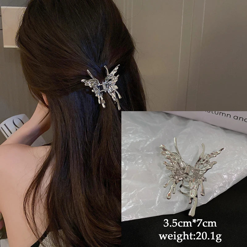 New Large Chiffon Claw Clip Hair
