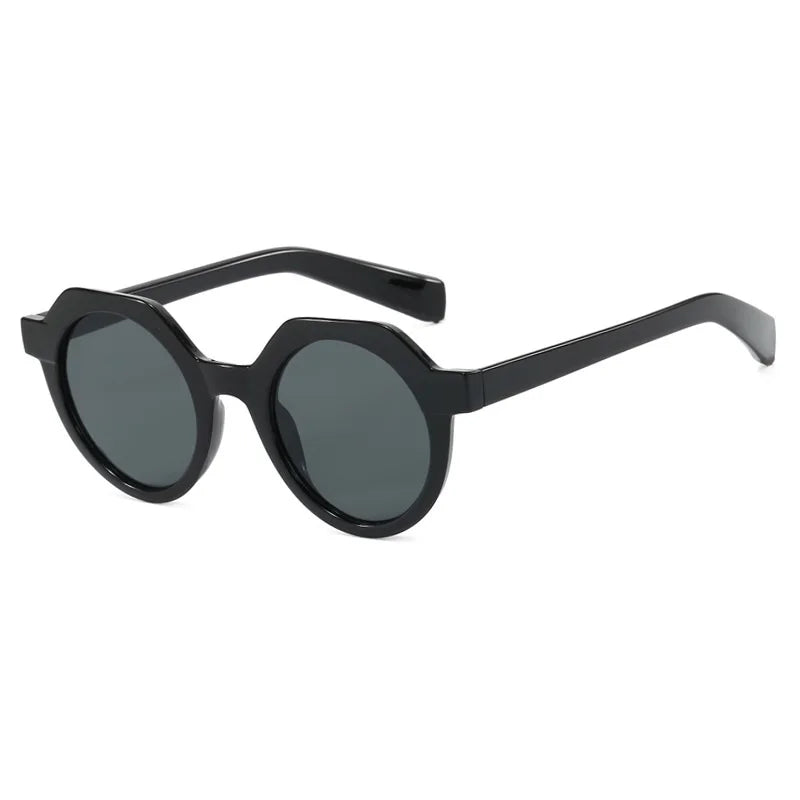 Ins Popular Fashion Round Women Punk Sunglasses  Men Trending Sun Glasses Gradient Shades UV400