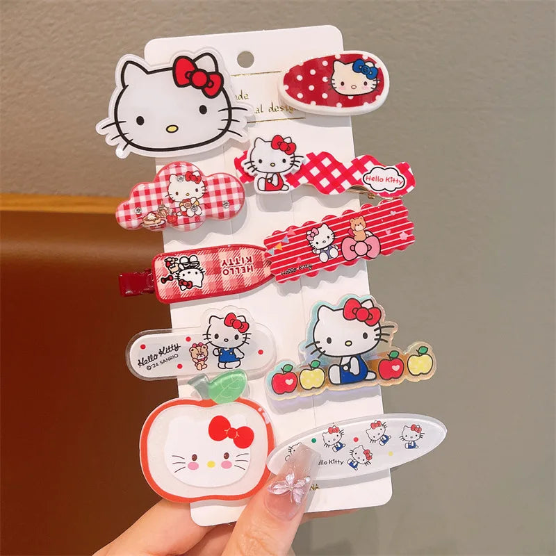 10pcs Children's Hair Clip HelloKitty