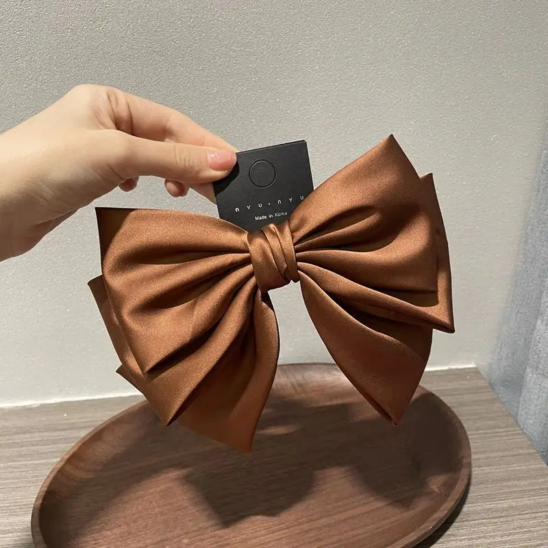Bow Hairpin Ponytail Clip