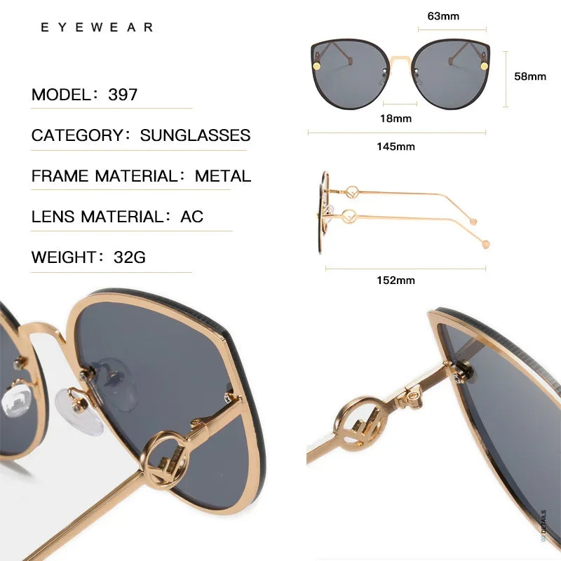 Classic Cat Eye Sunglasses Women Fashion