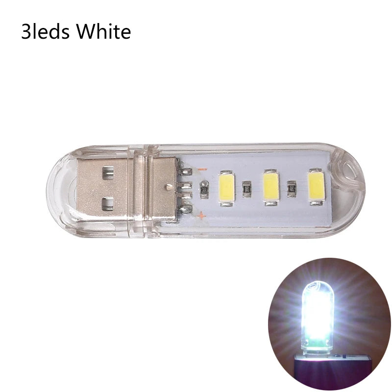Mini USB Book Lights Portable USB LED Lamps DC 5V Ultra Bright Reading Lamp For Power Bank Camping PC Laptops USB Night Lights
