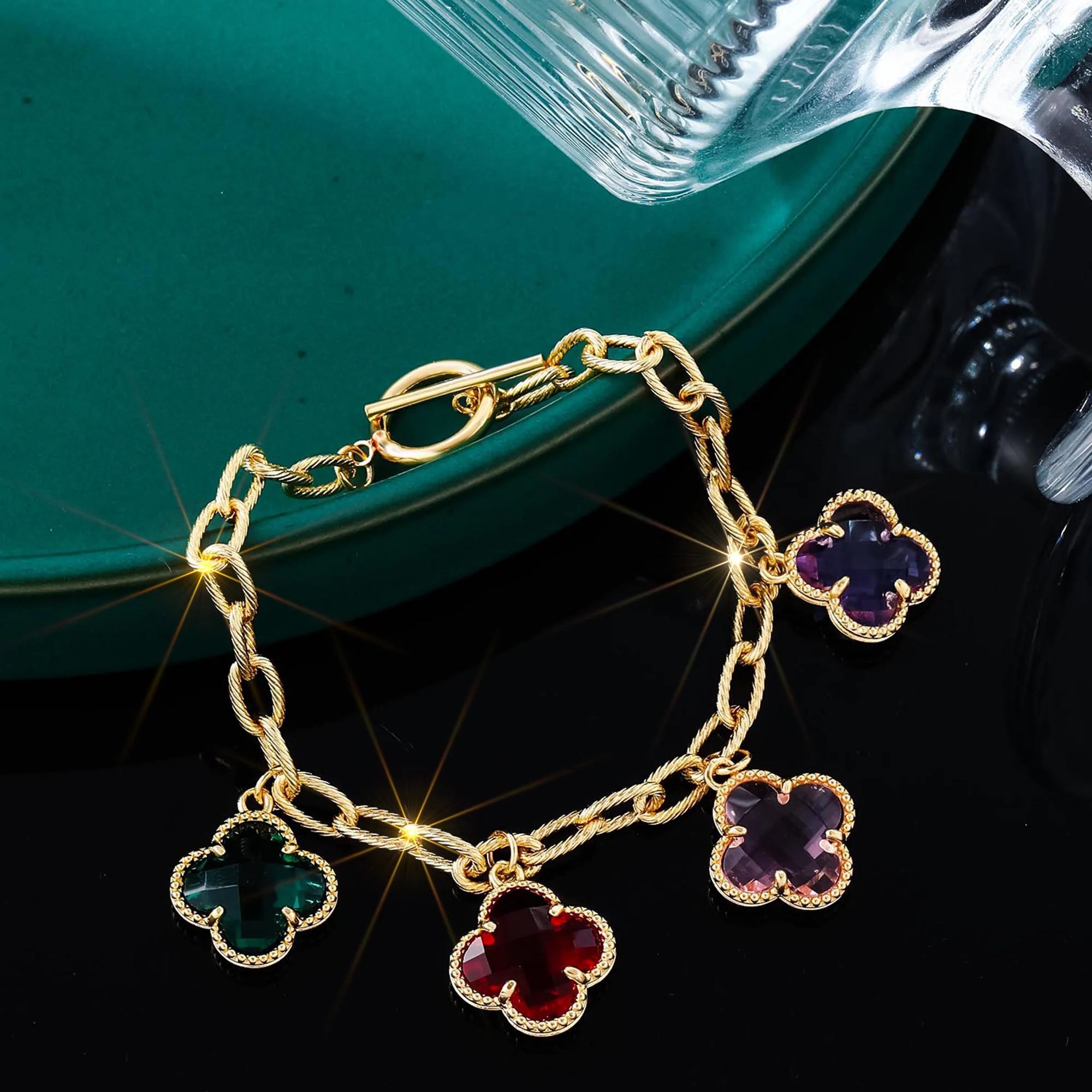Style of Simple and Personalized Clover Four-Leaf Clover Bracelet