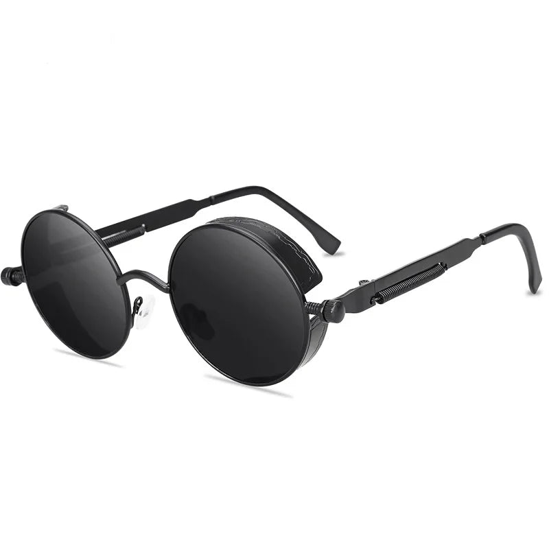 Classic  Sunglasses Men Women Brand Designer Vintage Round Metal Frame Sun Glasses High Quality UV400