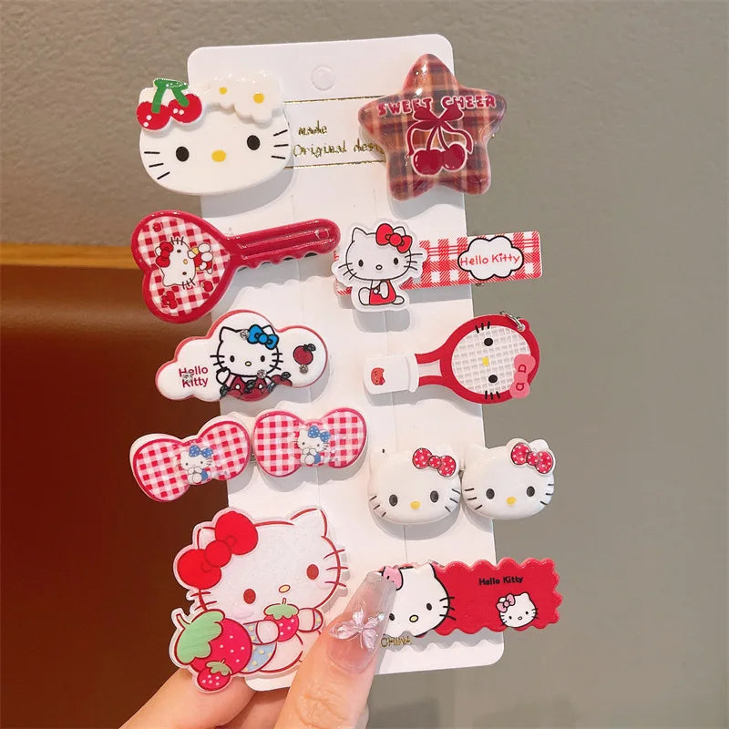 10pcs Children's Hair Clip HelloKitty