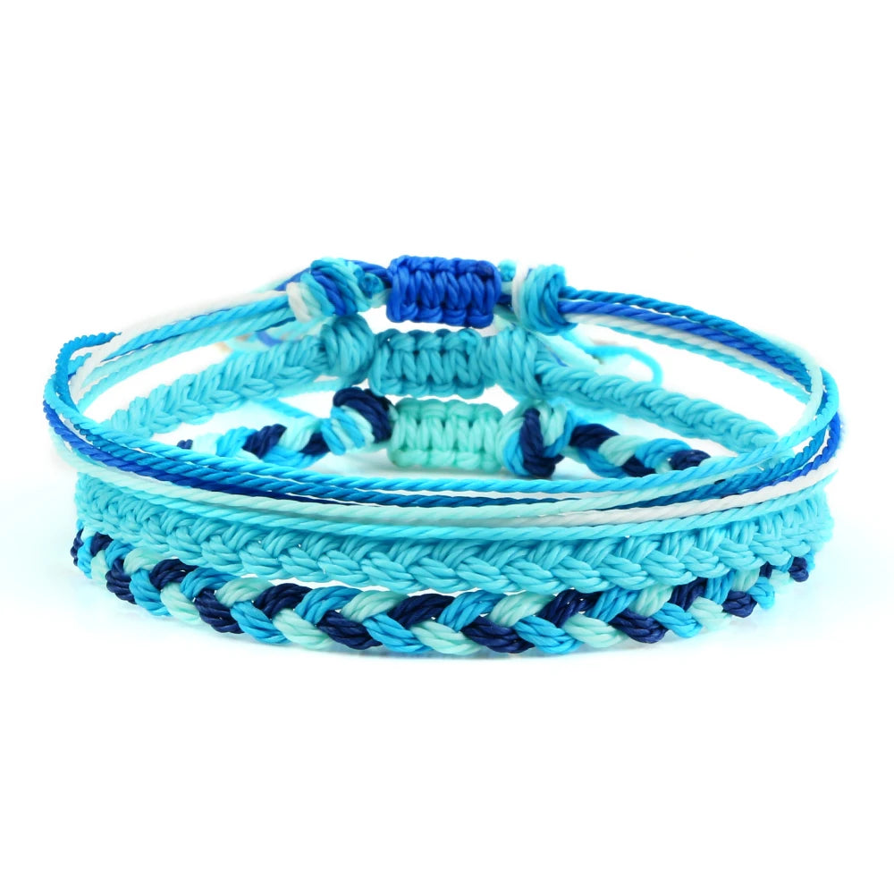 3Pcs/set Multi Color Tibetan Buddhist Bracelet