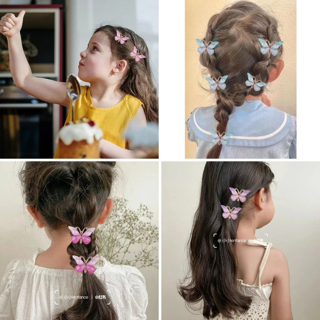 5PCS Cute Sweet   Hair Clips