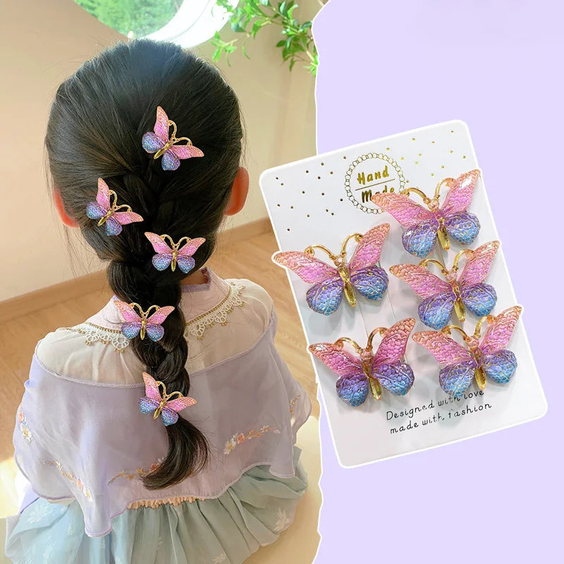 5PCS Cute Sweet   Hair Clips