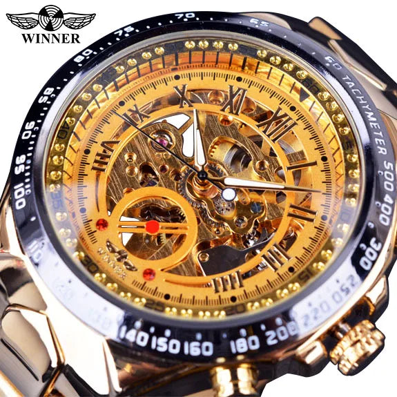 Mechanical Sport Design Bezel Fashion Watch Mens Watches Top Brand Luxury